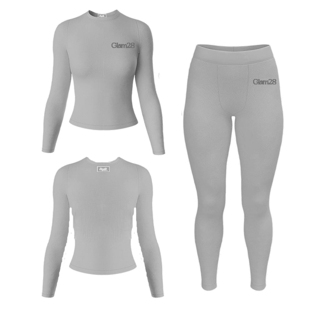 GLAM RIBBED SET