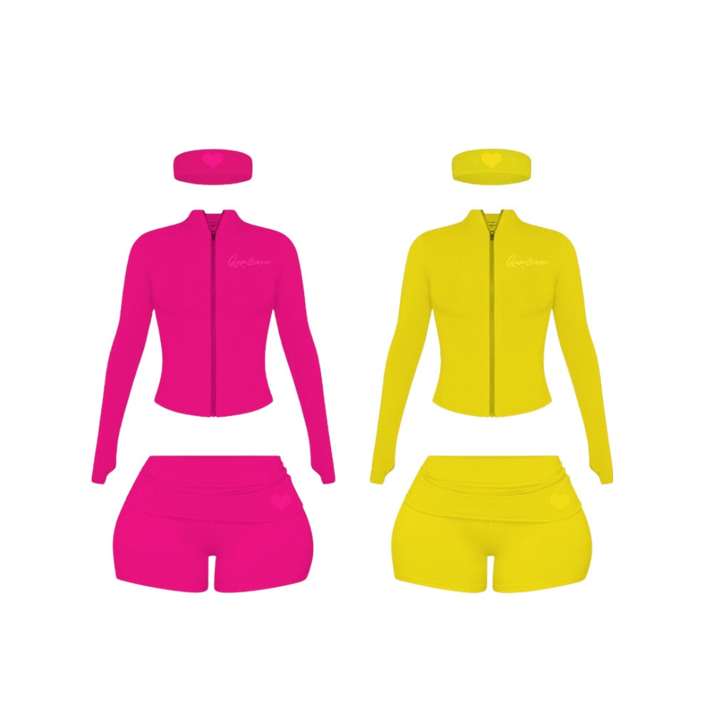 Glam Girl Athleisure 3 Pc Set